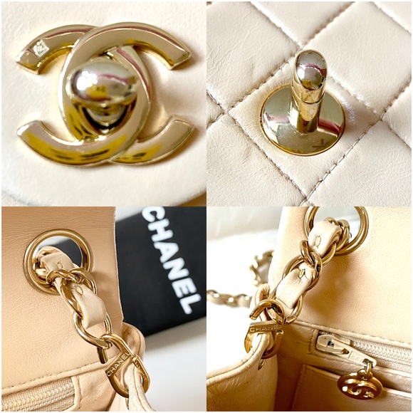 CHANEL GOLD PLATED MINI SQUARE FLAP❤️ - Picture 12 of 17